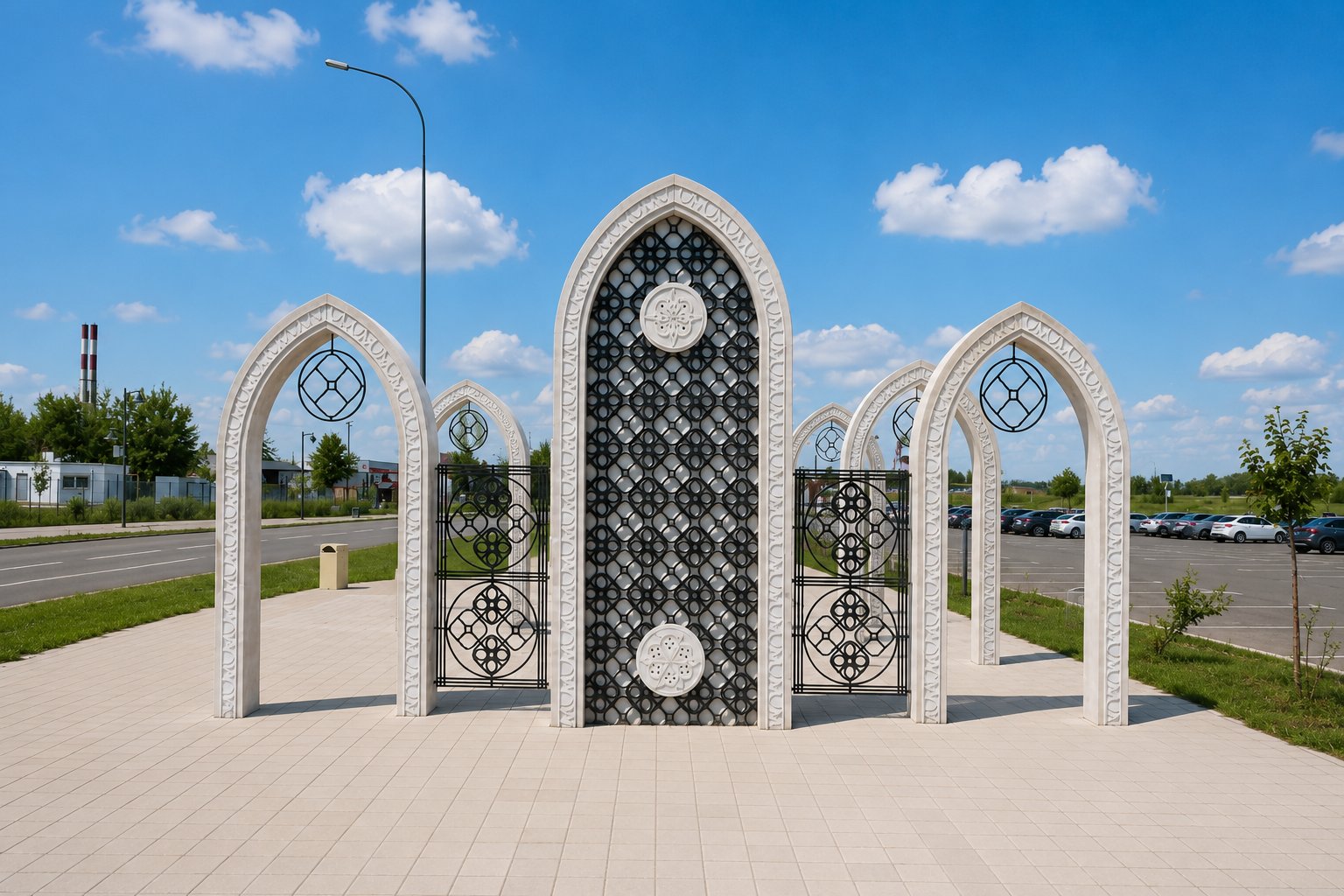 Арки из архитектурного бетона в Болгаре